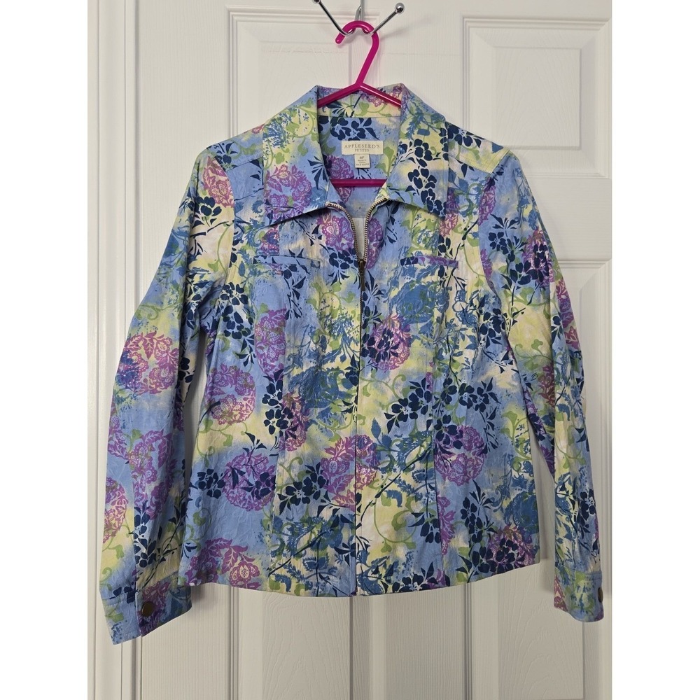 Appleseed's Petite Womans‎ Blazer Size 8P. Zipup front